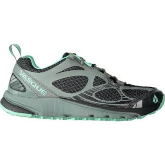 Vasque Constant Velocity Trail Running Shoes Low Lace Anthracite/Pool Blue 10M - Picture 1 of 8